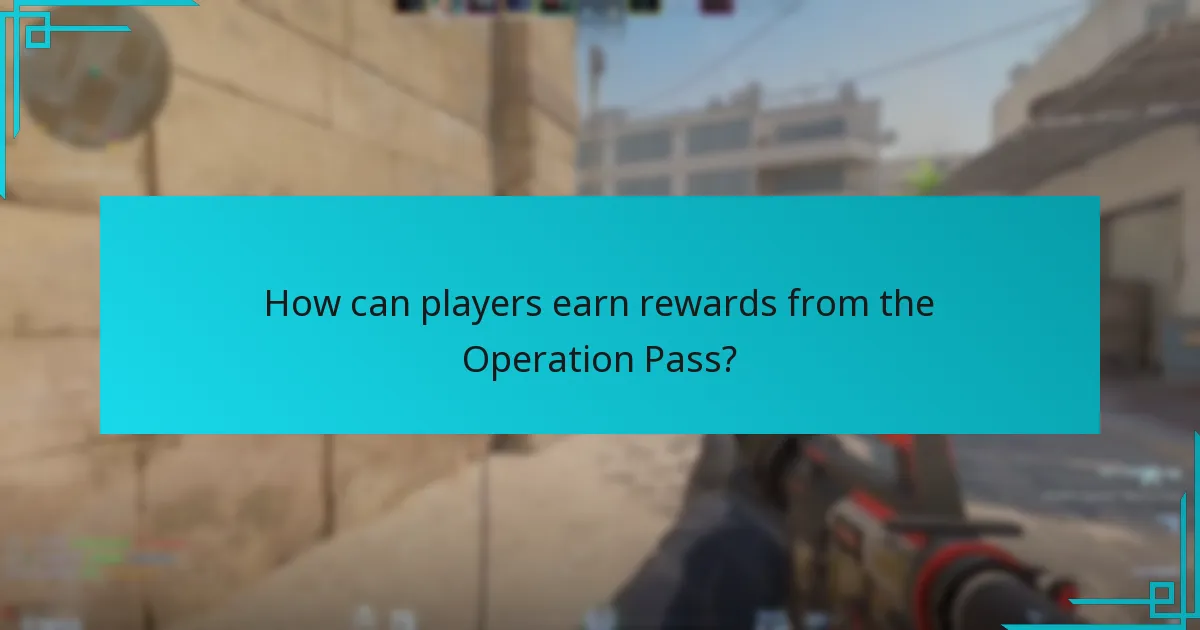 How can players earn rewards from the Operation Pass?