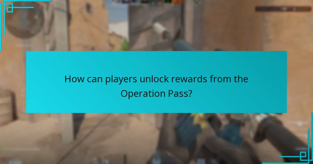 How can players unlock rewards from the Operation Pass?