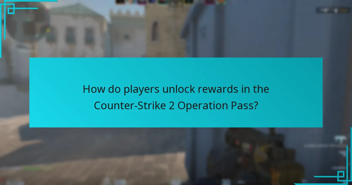 How do players unlock rewards in the Counter-Strike 2 Operation Pass?