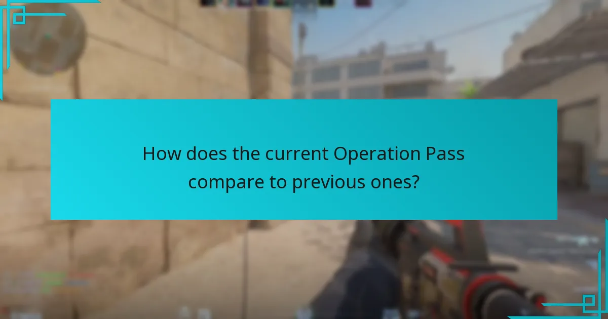 How does the current Operation Pass compare to previous ones?