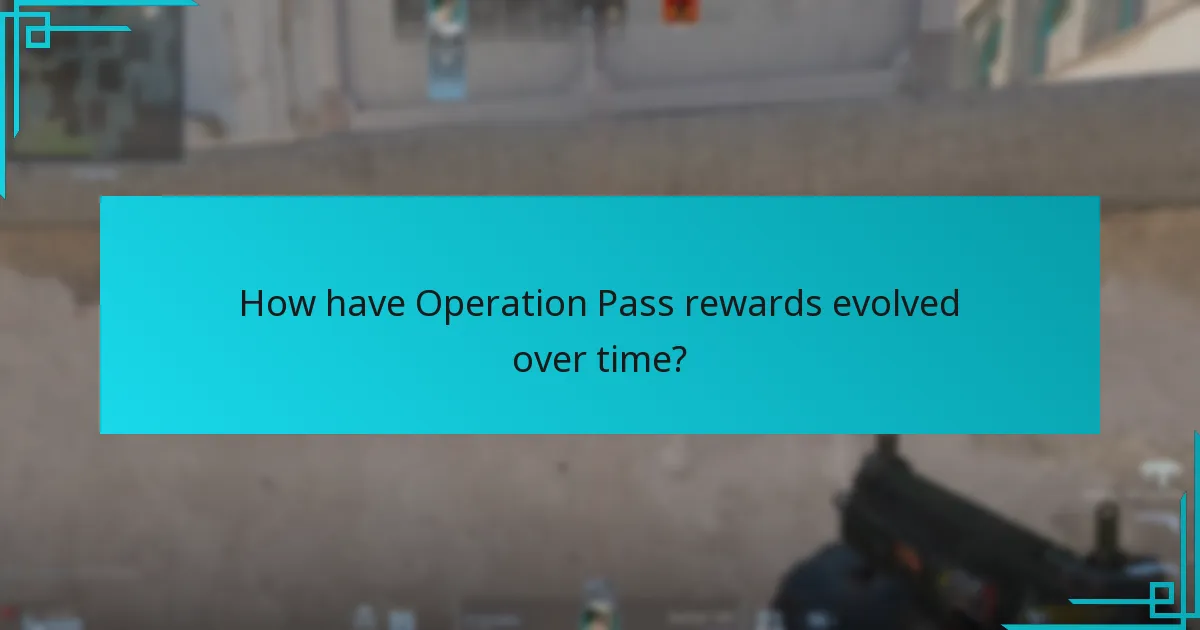 How have Operation Pass rewards evolved over time?
