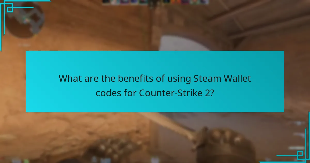 What are the benefits of using Steam Wallet codes for Counter-Strike 2?