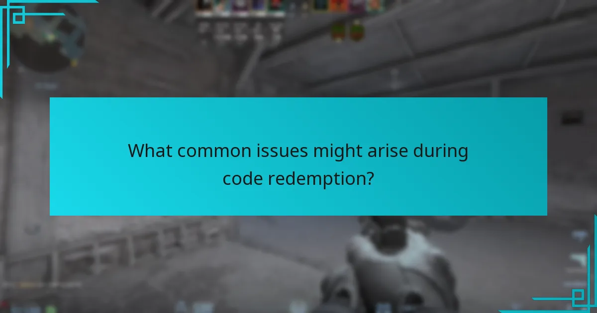 What common issues might arise during code redemption?