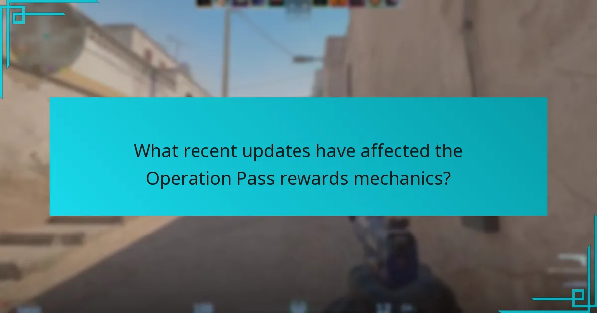 What recent updates have affected the Operation Pass rewards mechanics?