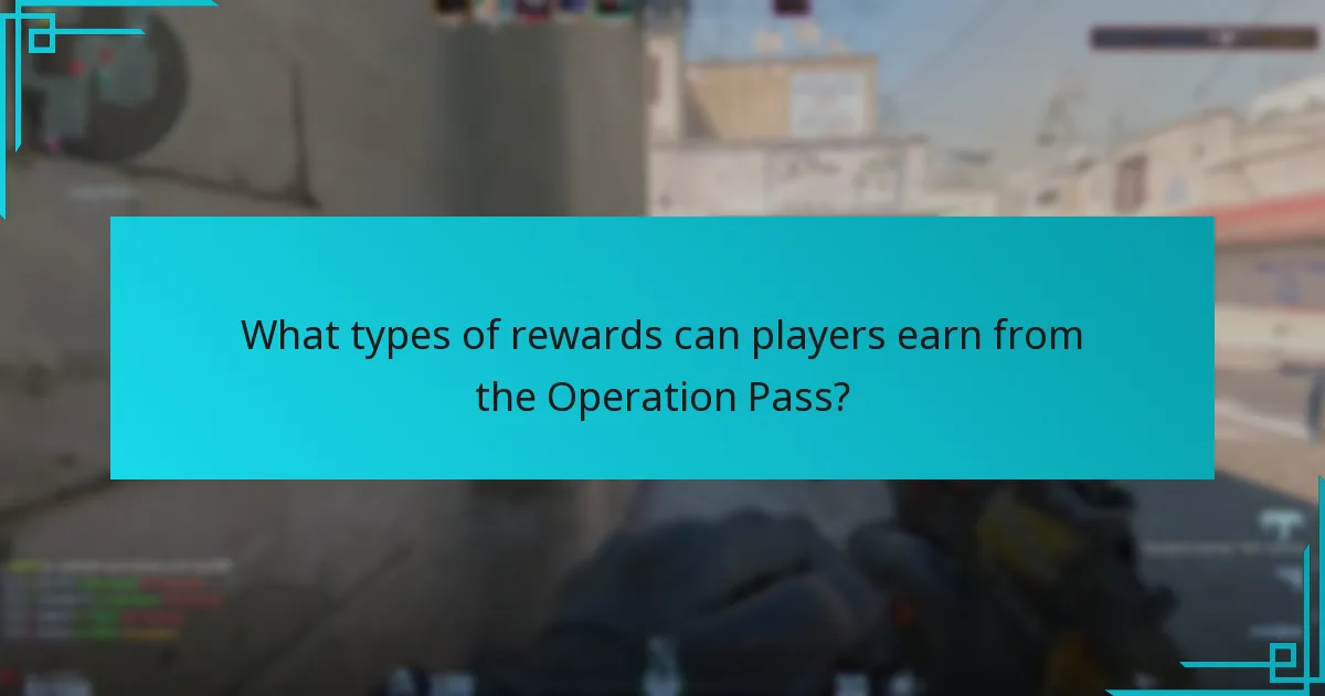 What types of rewards can players earn from the Operation Pass?